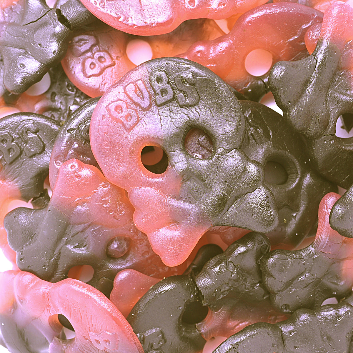 Bubs Salty Liquorice Skulls - Teschi Lampone e Liquirizia Salata