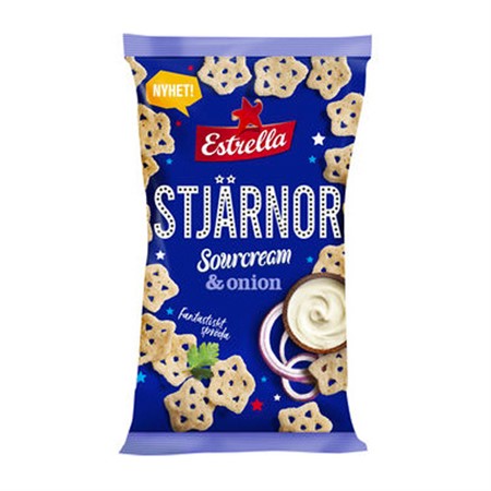 STELLINE SNACK PANNA ACIDA E CIPOLLA 100G