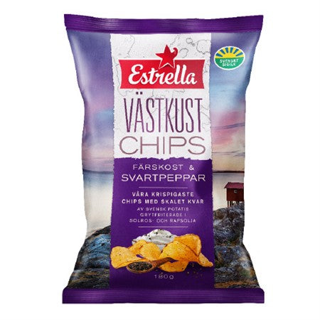 PATATINE VÄSTKUSTCHIPS FORMAGGIO FRESCO E PEPE NERO