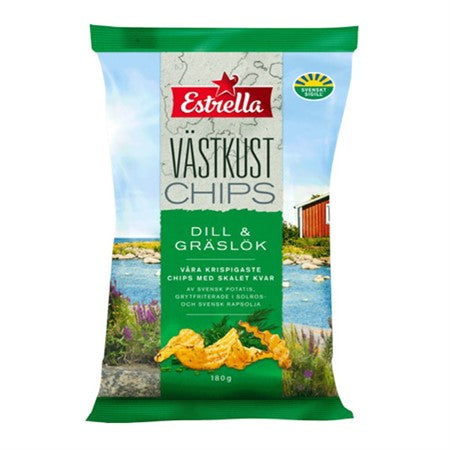 VÄSTKUSTCHIPS ANETO ED ERBA CIPOLLINA 180G
